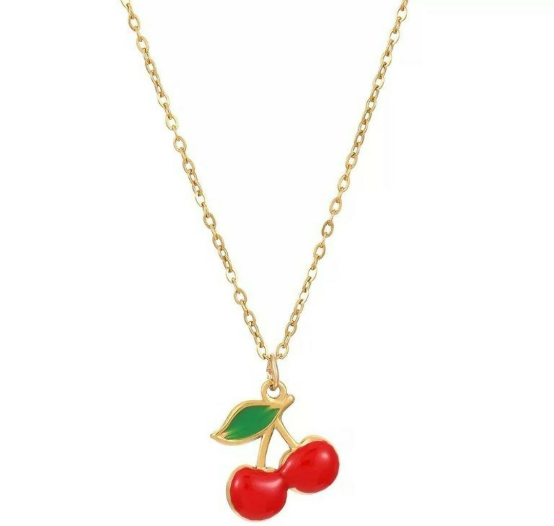 Cherry/Leaf Pendant-00735 | Women Jewelry | Necklaces & Pendants | Brand New