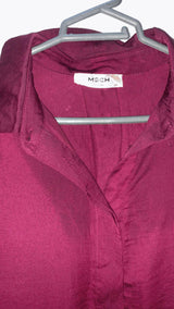Maroon Stylish Western Top | Women Tops & Shirts | XSmall | Preloved