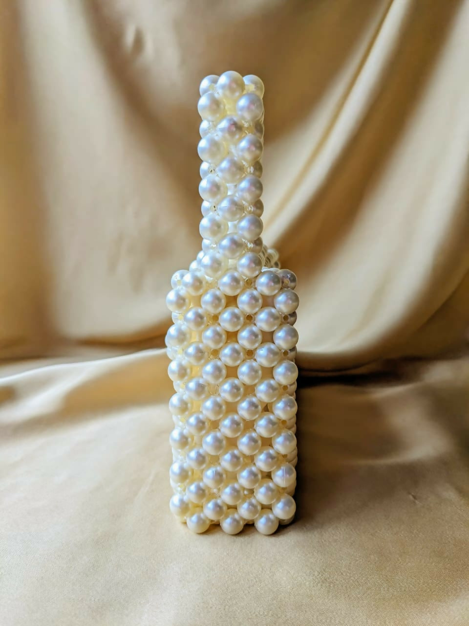 Square Pearls Beaded Bag | Women Bags | Size : 8x8 | New