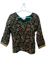 Peach Saree with Velvet Blouse | Women Sarees | Women Locally Made Formals | X Large | Preloved