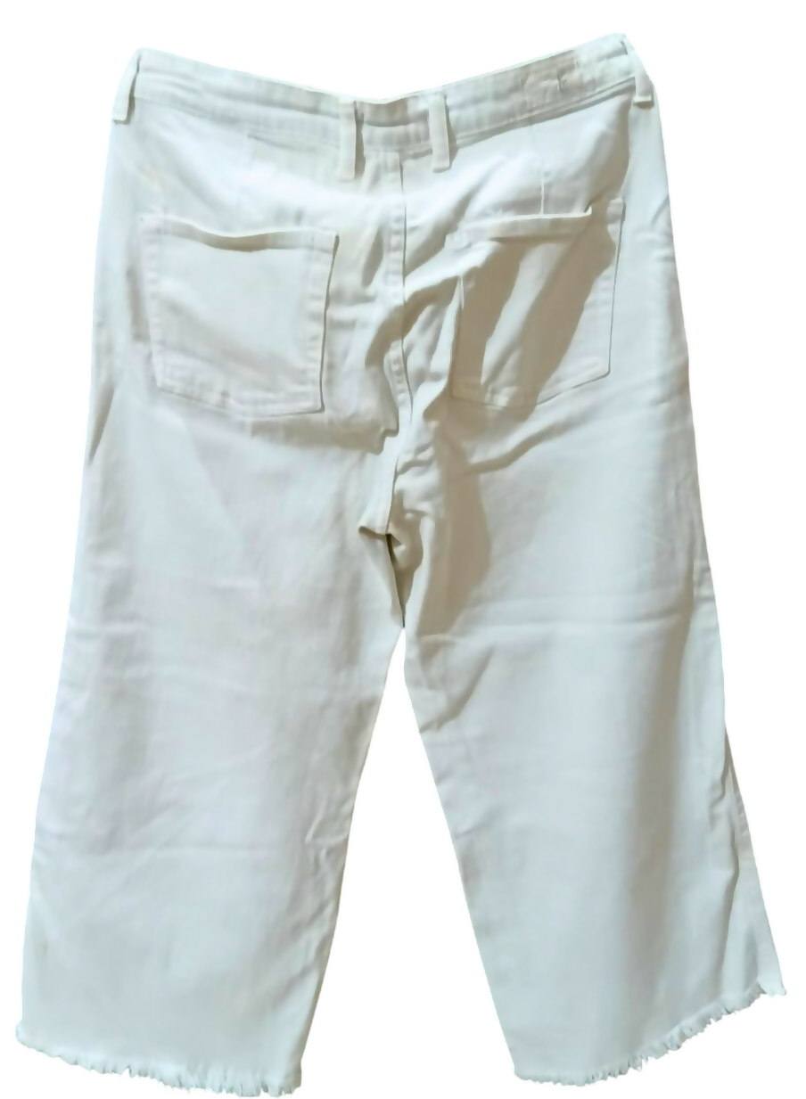 White Baggy Denim Pant | Women Bottoms & Pants | Size: 36 | Worn Once