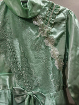 Sea Green Silk Frock | Girls Skirts & Dresses | Size: 6 to 7 Yrs | Preloved