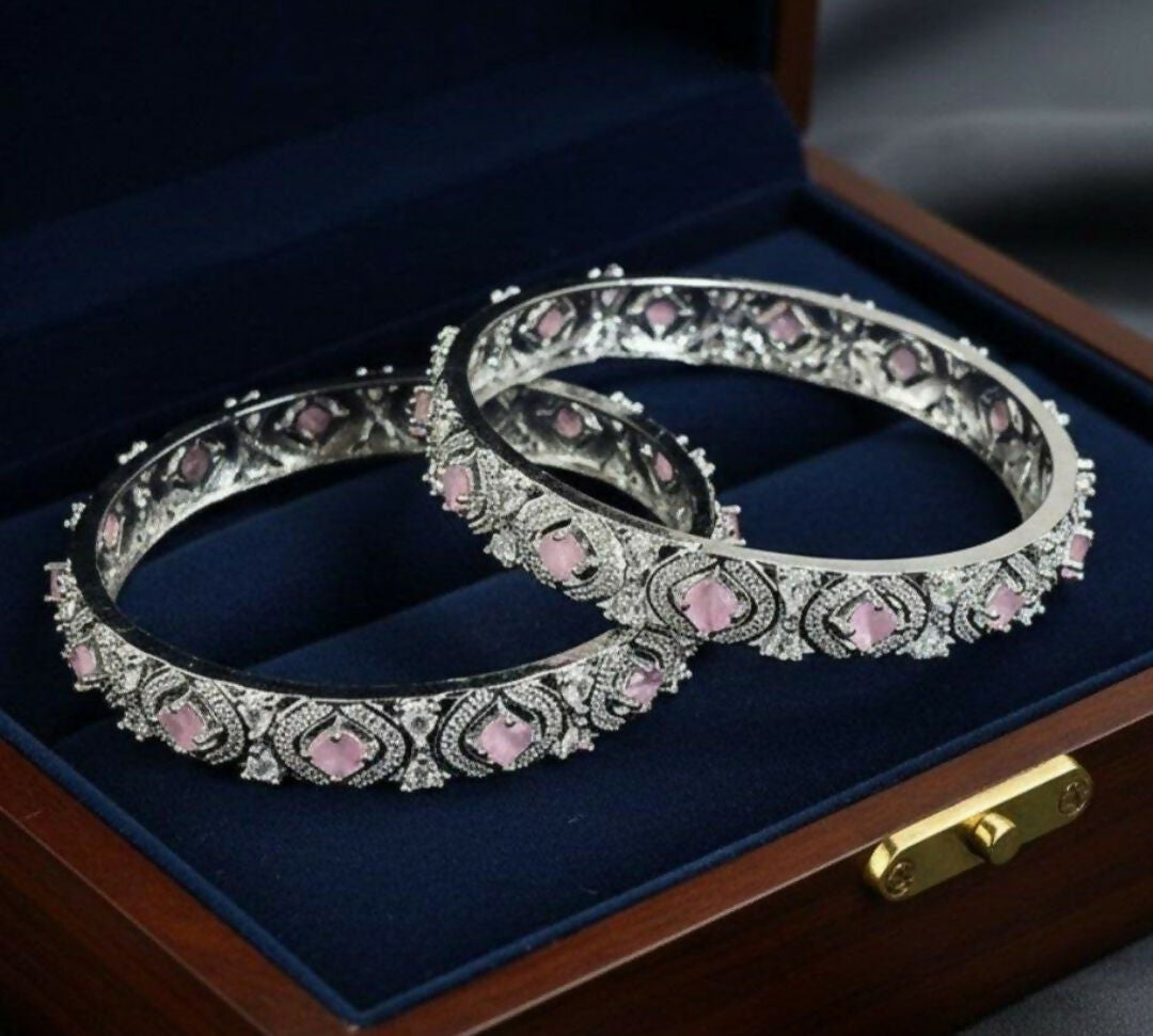 Round Stone Bangle Set-00012 | Women Jewelry | Bangles/Bracelets | Brand New