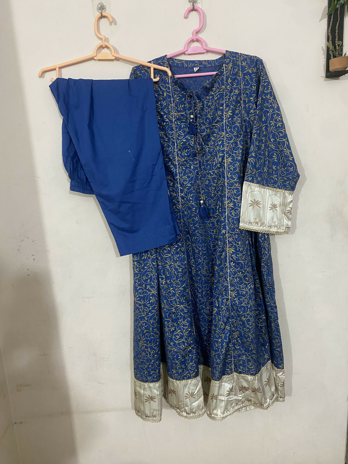 Nishat | Women Branded Kurta | Blue | Large | Preloved