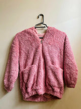 Cozy Blush Sherpa Hoodie | Women Tops & Shirts | Small | Worn Once