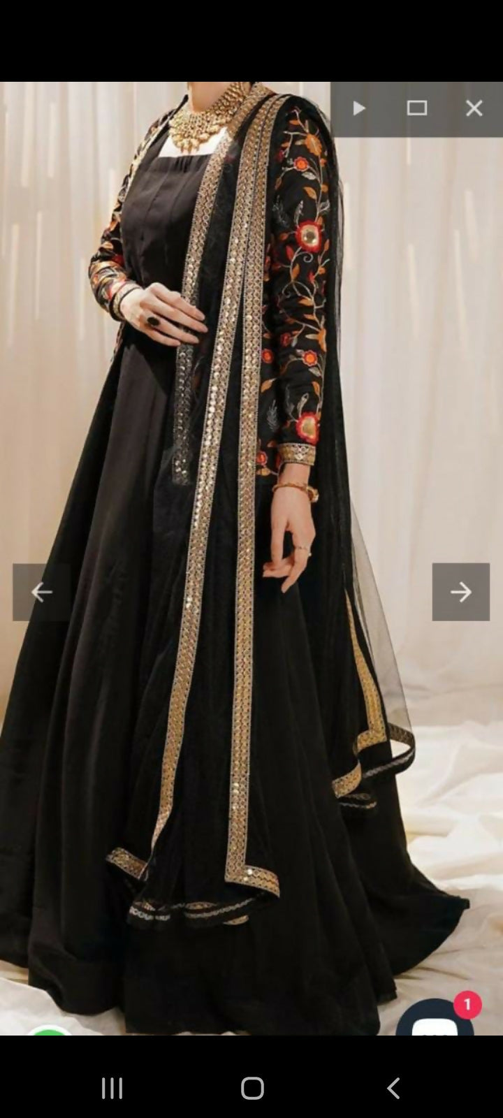 Peeran Frock with Jacket | Women Frocks & Maxis | Large | Worn Once