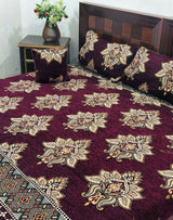 4 PC Velvet Jacquard Bedsheets | For Your Home | Home & Decor | King Size | Brand New