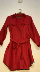 Polka dot Maroon Stylish Western Top | Women Tops & Shirts | Large | Preloved