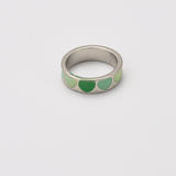 Hearts Silver Ring Band | Women Jewerly | Rings | Green | Size: 7 & 8 | Brand New