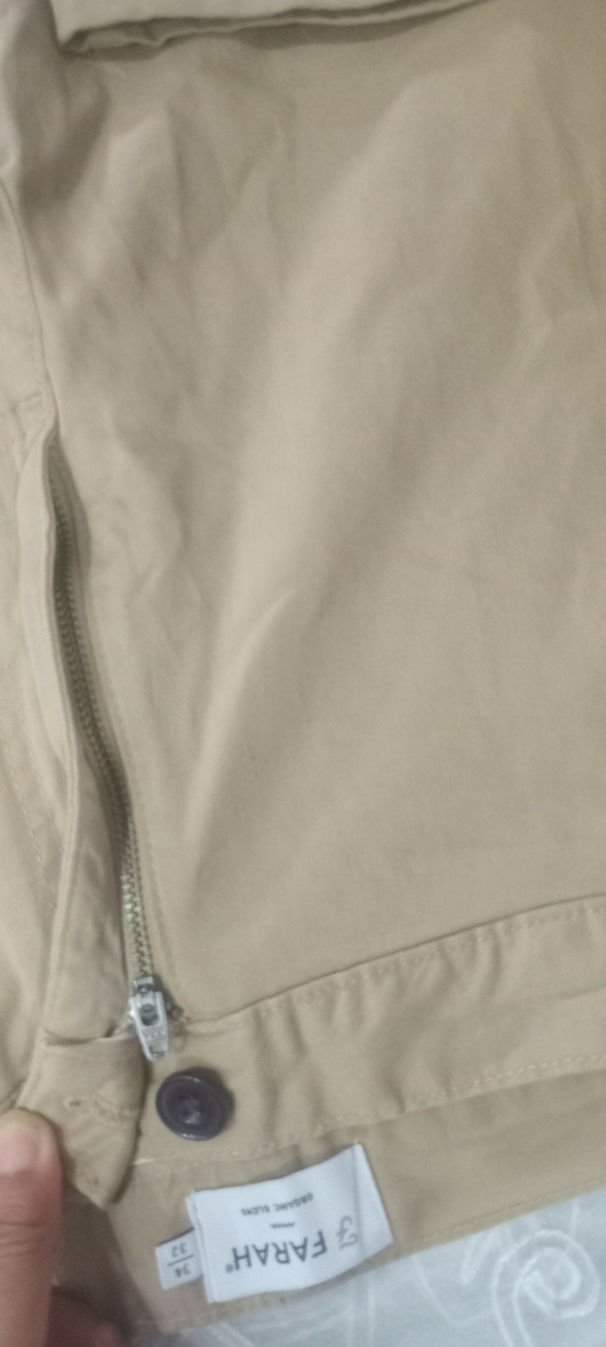 Beige Trouser | Men Jeans & Bottoms | Size: 34 | Preloved