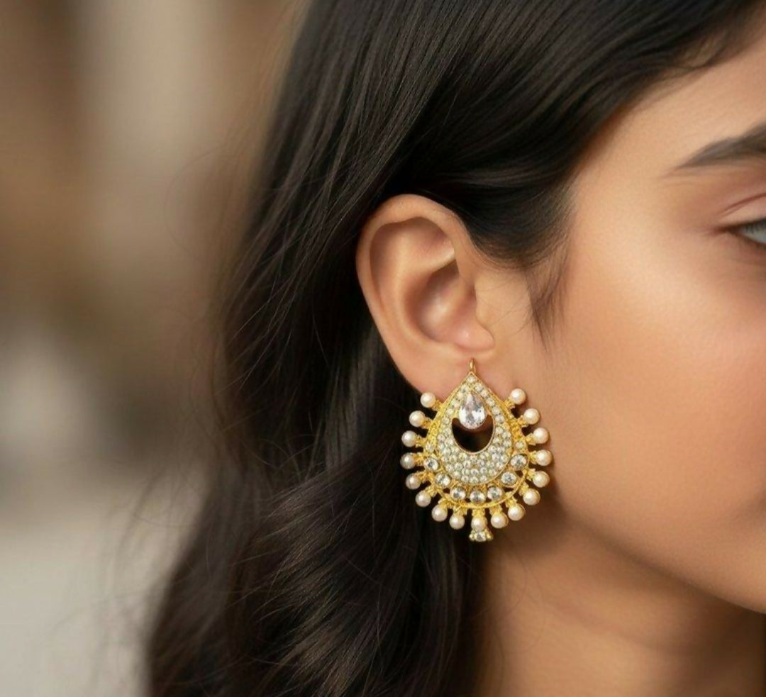 Tear/Pearl Tops Pair-00310 | Women Jewelry | Earrings | Brand New