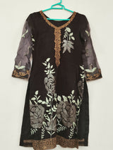 Black Embroidered Suit | Women Locally Made Kurta | Medium | New
