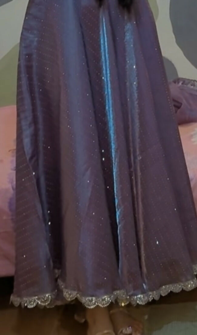 Beautiful Shimmery Frock | Women Frocks & Maxis | Medium | Purple | Worn Once