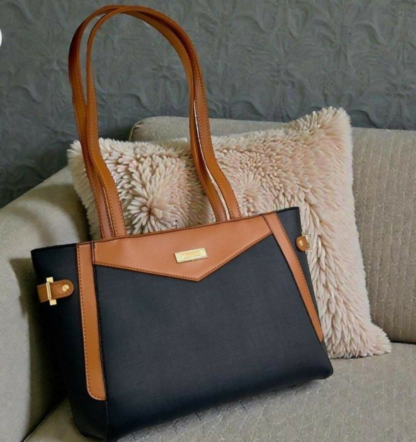 Verona Contrast Tote Bag (00067-00068) | Women Bags | Large | Brand New