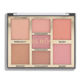 Buy Miss Rose 7 Colors Blush Bright Shimmer Powder Professional Facial Highlight Palette  - Natural Nude in Pakistan