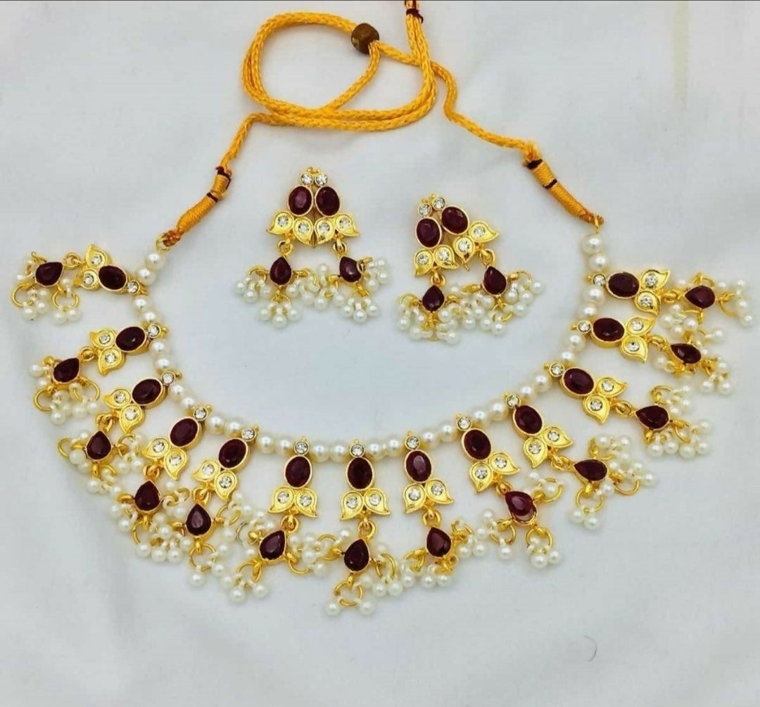Beza/Saru Collar Necklace set-029 | Women Jewelry | Wedding Jewelry & Sets | Brand New