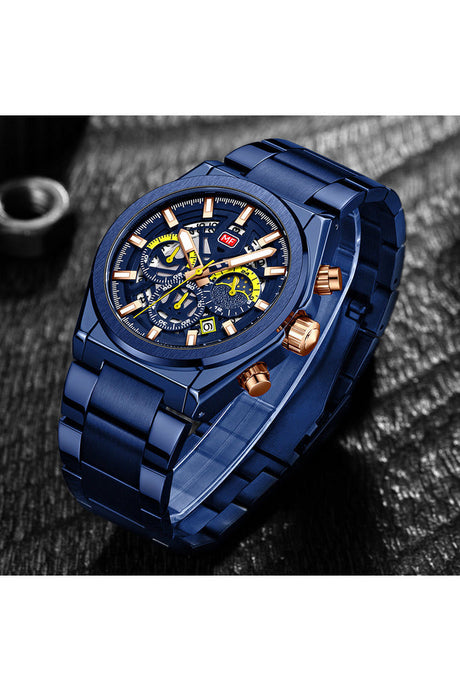 Buy Mini Focus Blue Stainless Steel Blue 41.9 mm Dial Quartz Gents Watch- MF0339G-04 in Pakistan