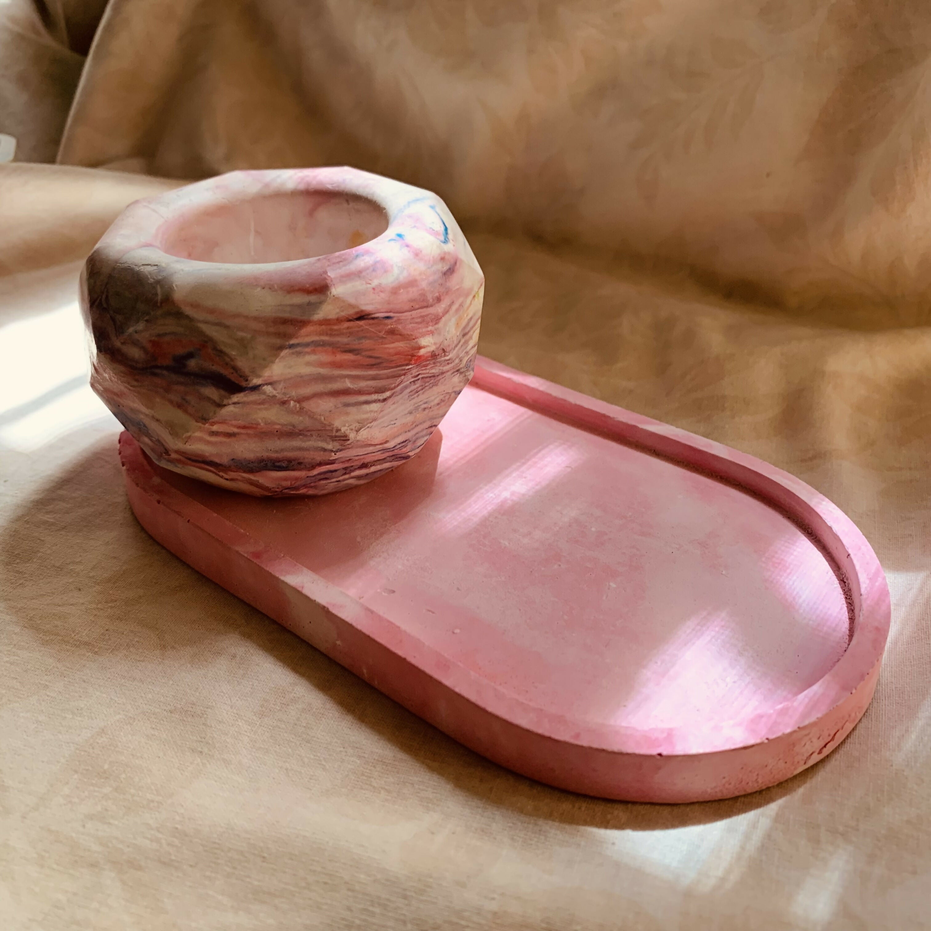 Nova set-tray With Pot | Home & Decor | Handmade | Brand New with Tags