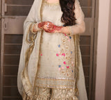 Fancy Gharara Set | Women Locally Made Formals | Small | Worn Once
