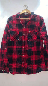 Red Western Button Down | Women Tops & Shirts | Medium | Preloved