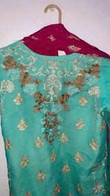 Embroided 2Pcs | Women Locally Made Formals | Medium | Preloved