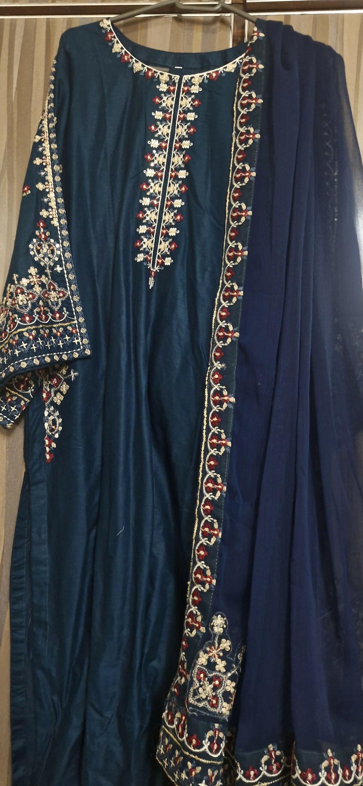 Teal Blue 3PC | Women Branded Formals | Medium to Large | New