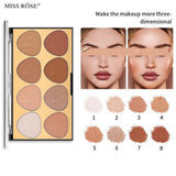 Buy Miss Rose Fashion Contouring Powder Wide Application Brighten Exquisite Face in Pakistan