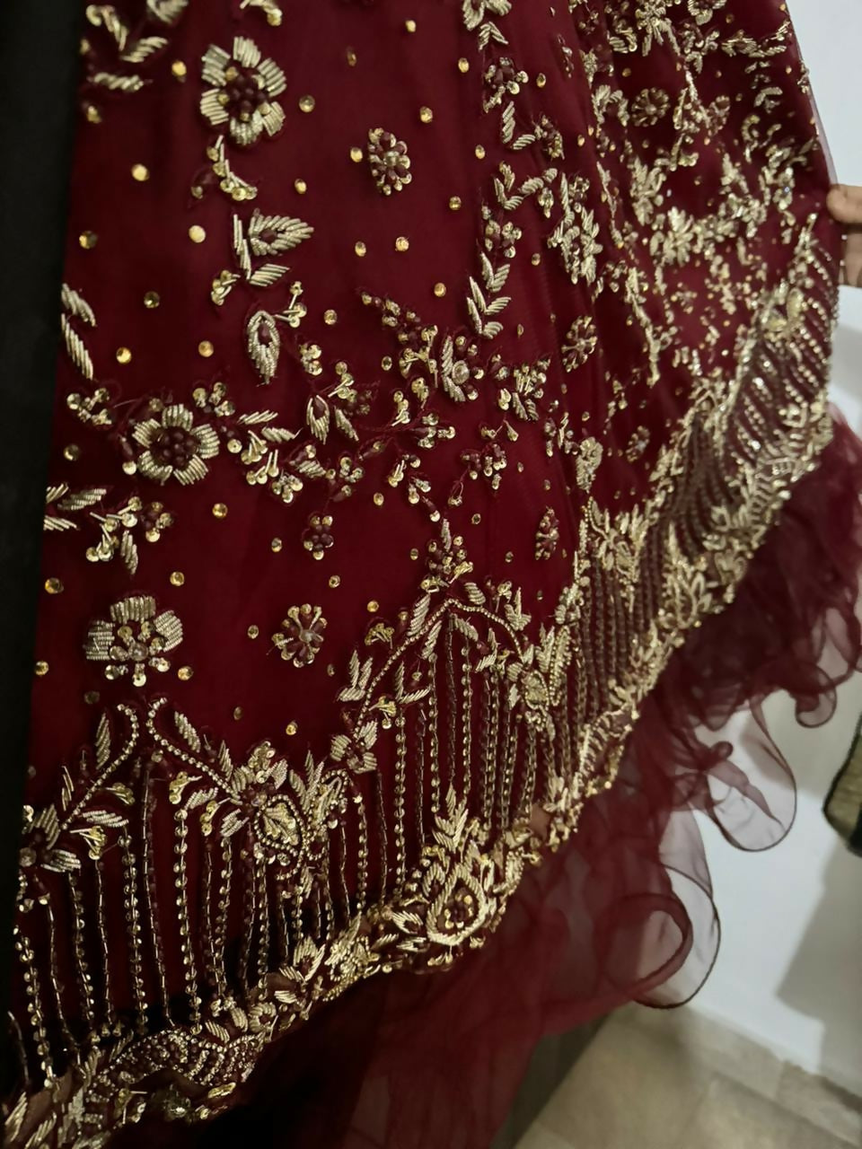Maroon Bridal Lehnga | Women Bridals | Medium | Worn Once