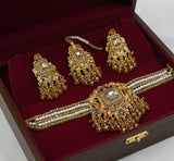 Rectangle Pearl Drop Choker Set-00265 | Women Jewelry | Wedding Jewelry & Sets | Brand New