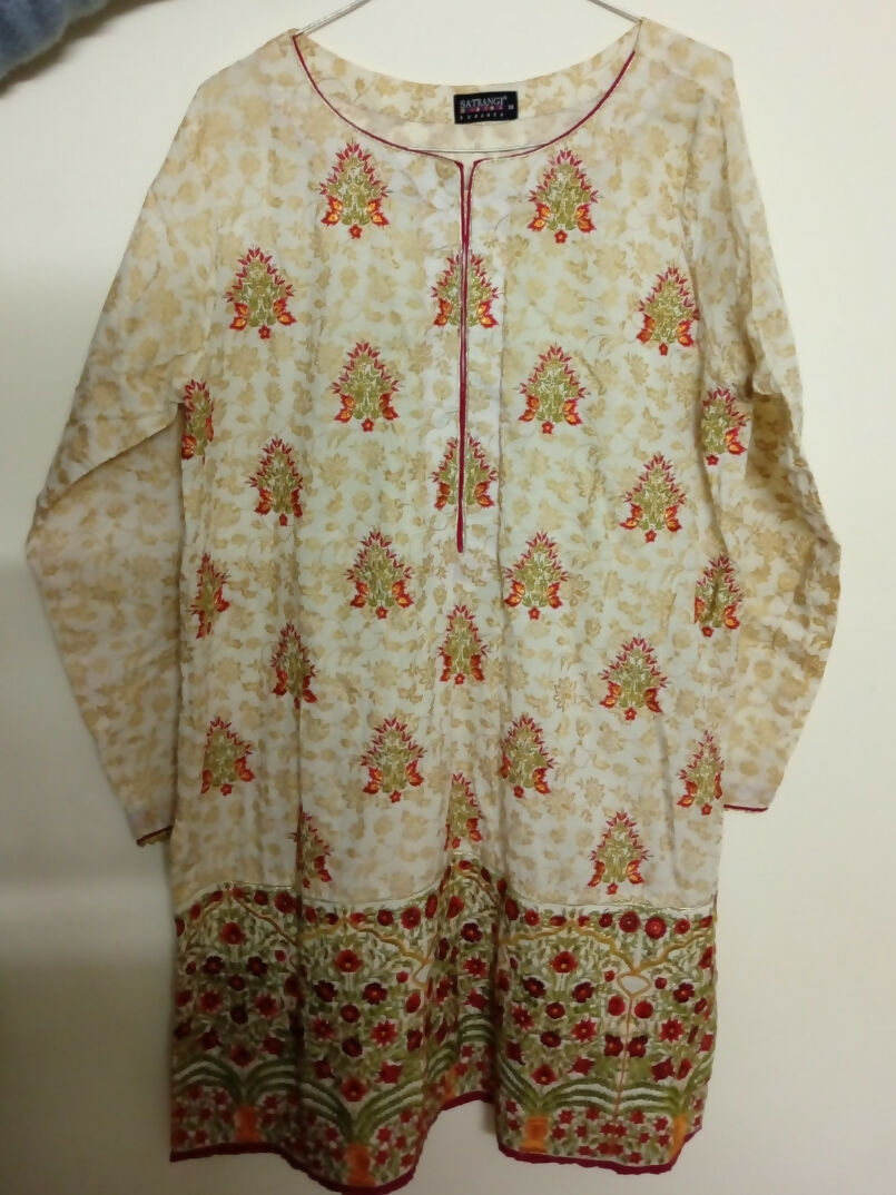 Bonanza Satrangi | Women Branded Kurta | Large | Preloved