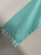 Sea Green Embroidered Frock | Women Frocks & Maxis | Small | New
