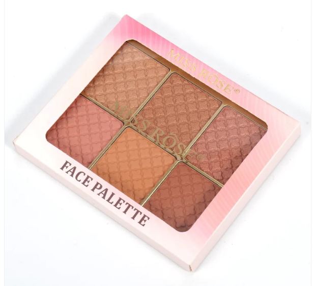 Buy Miss Rose 6 Color Square Face Palette in Pakistan
