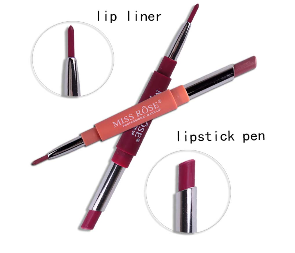 Buy Miss Rose High Pigment 2 In 1 Lip Liner + Lipstick in Pakistan