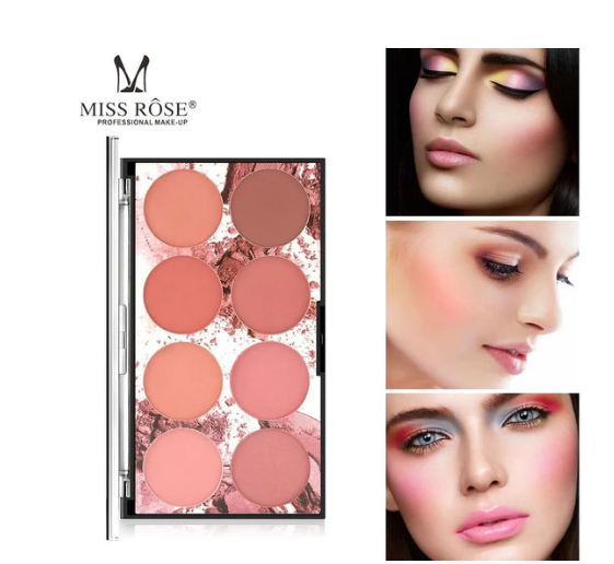 Buy Miss Rose 8 Colors Blush KIt For Women 28 - Gm in Pakistan