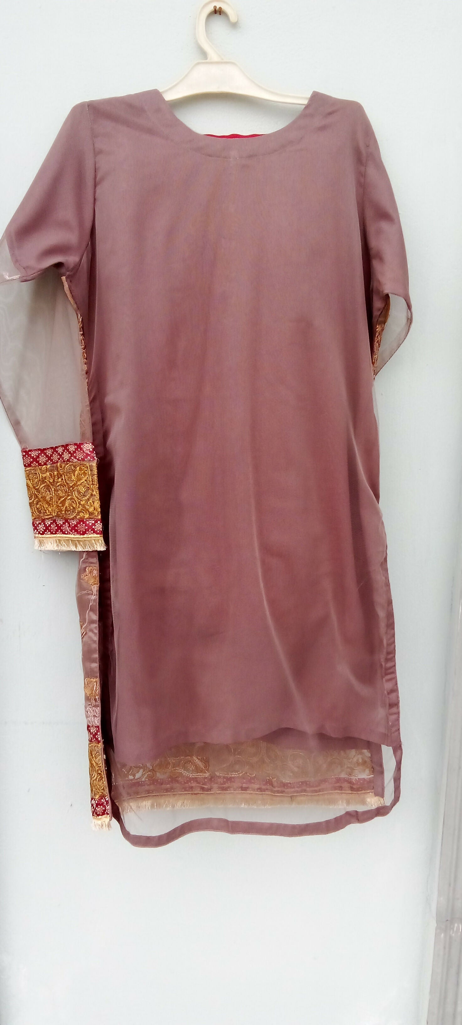 Red and grey (Size: M ) | Women Formals | Worn Once