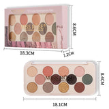 Buy Miss Rose 12 Colors Eyeshadow Palette Matte Shimmer Waterproof Rainbow Color High Pigment in Pakistan