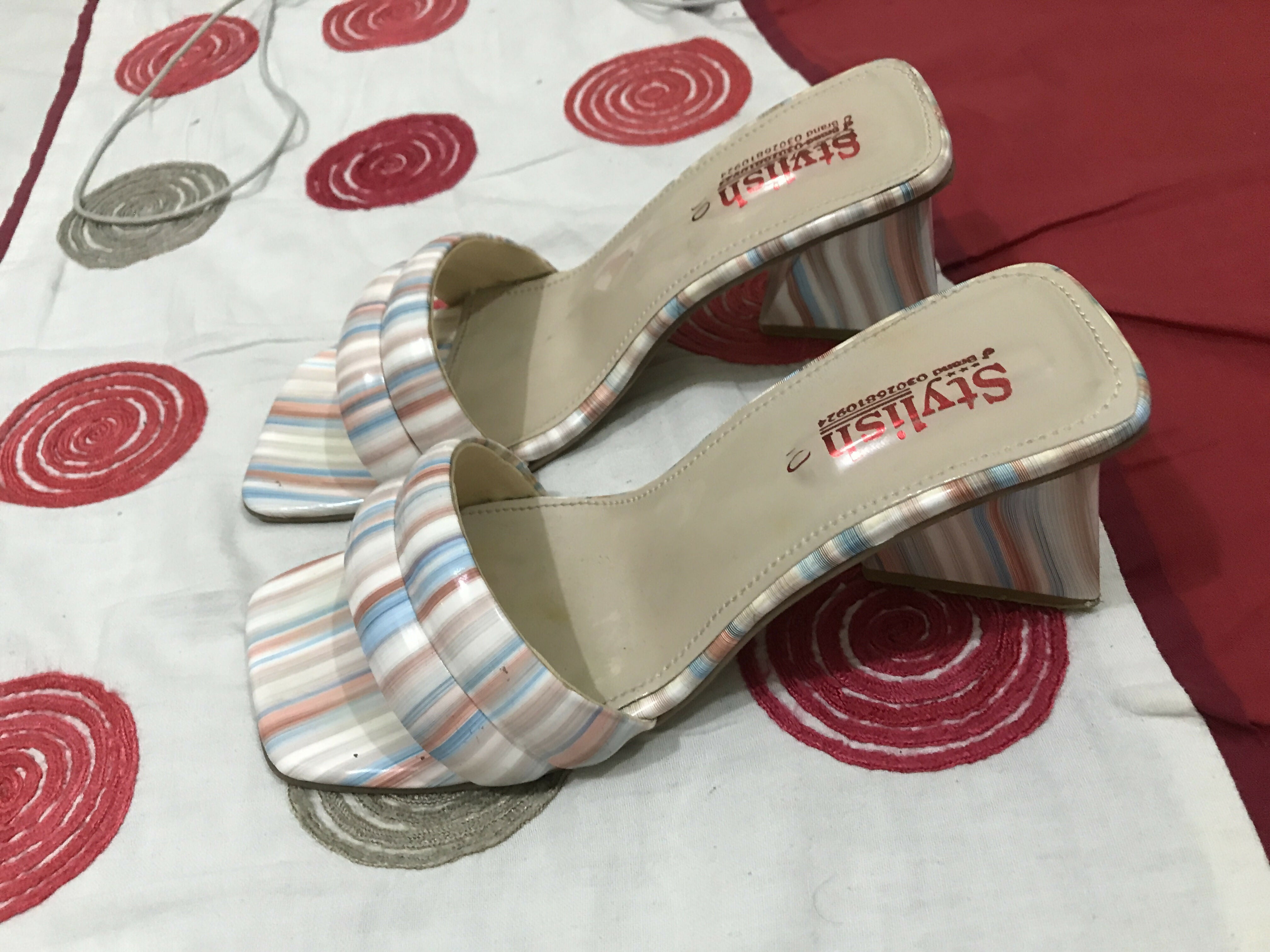 Beautiful Printed Heels | Women Shoes | Size: 10 | Worn Once