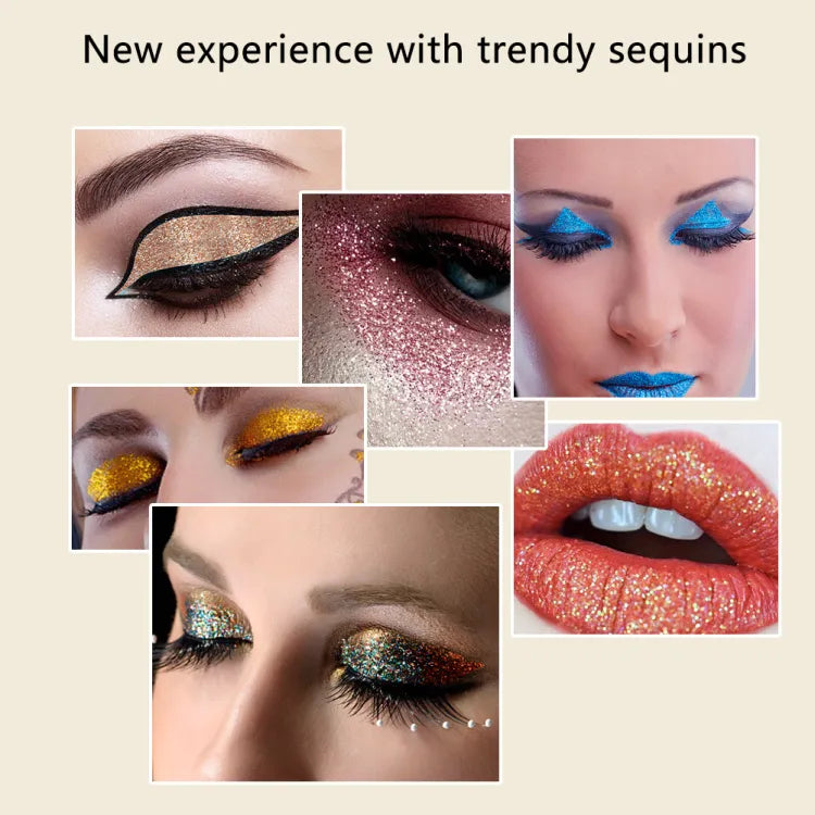 Buy Miss Rose 18 Colors Sequins Glitter Powder High Gloss Pearly Eye Shadow Palette in Pakistan