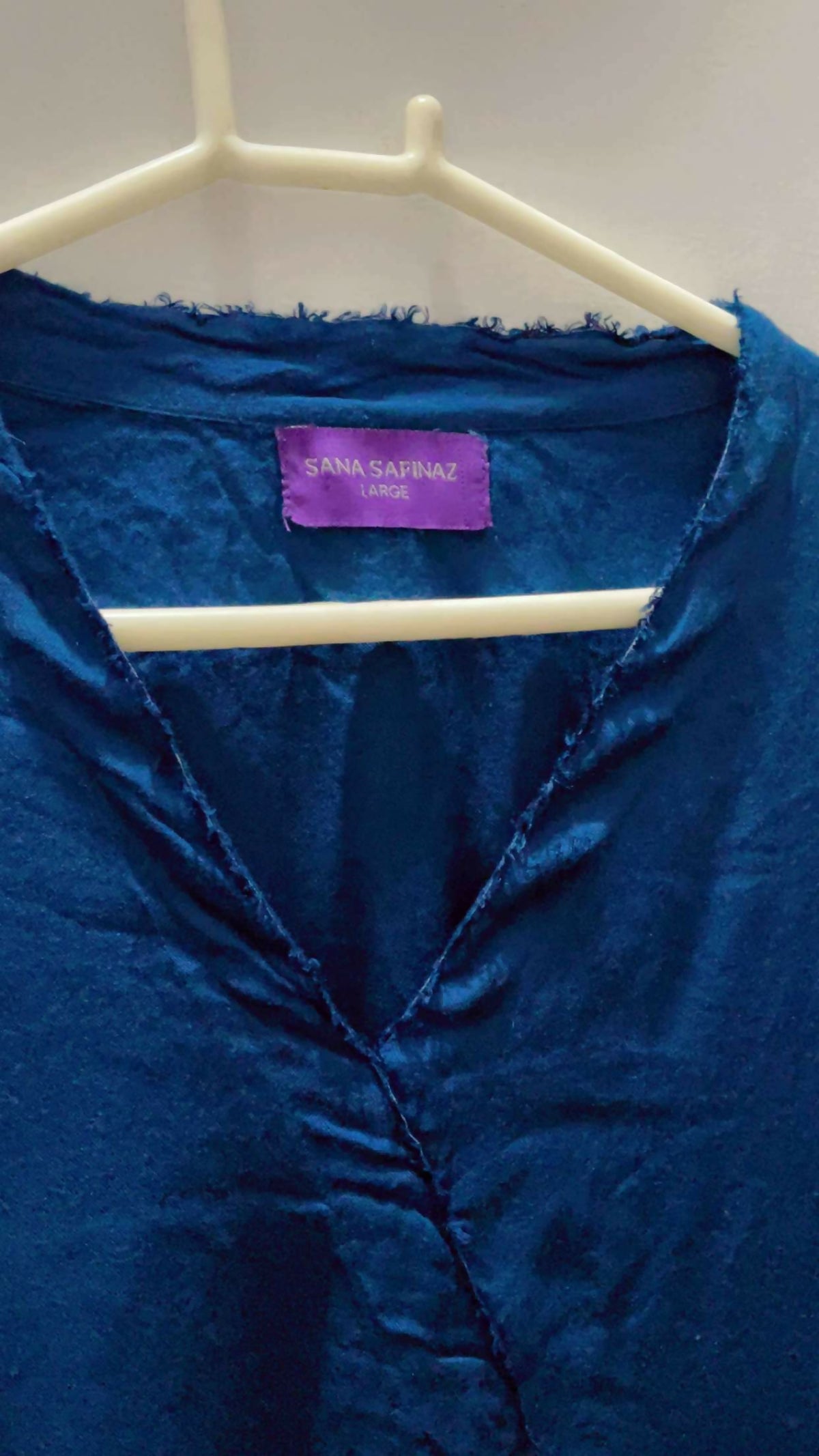 Sana Safinaz | Women Branded Kurta | Blue | Large | Preloved