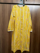 Sapphire | Women Branded Kurta | Yellow | Large | Worn Once