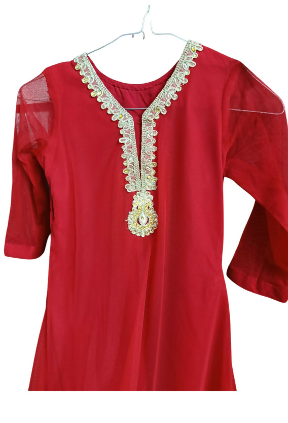 Net Long Frock | Kids | Girls Skirts & Dresses | Size: 6 to 8 Yrs | Preloved