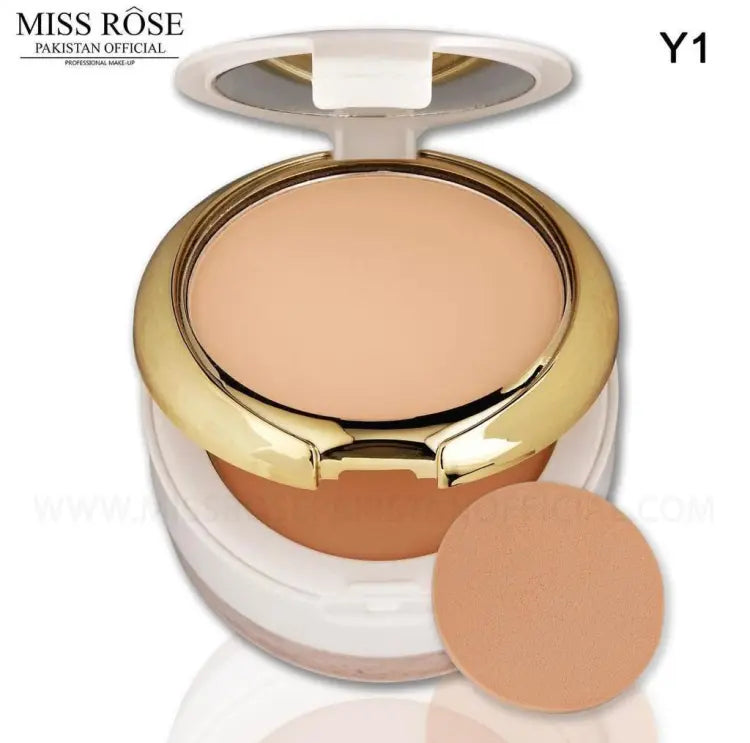 Buy Miss Rose Professional 3D Pearl Whitening Compact & Loose Powder 3 in 1 in Pakistan