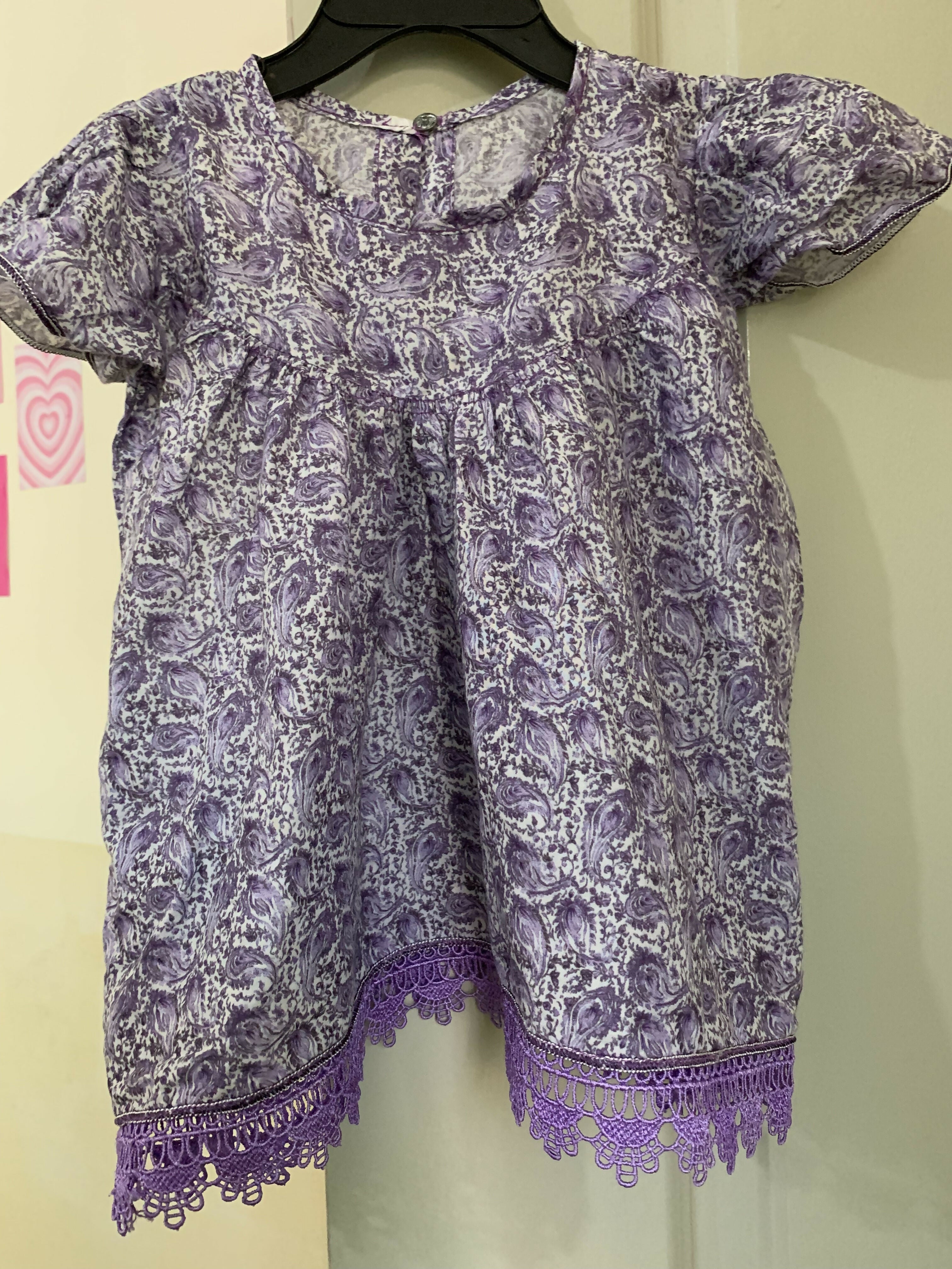 Baby Girl Purple Frok | Girl Skirts & Dresses | New