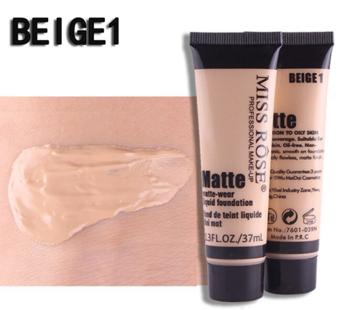 Buy Miss Rose Long Lasting Liquid Full Skin Coverage Soft Matte Foundation 37 - Ml in Pakistan
