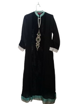 Black chiffon Long frock with velvet | Women Locally Made Formals | Large | Preloved