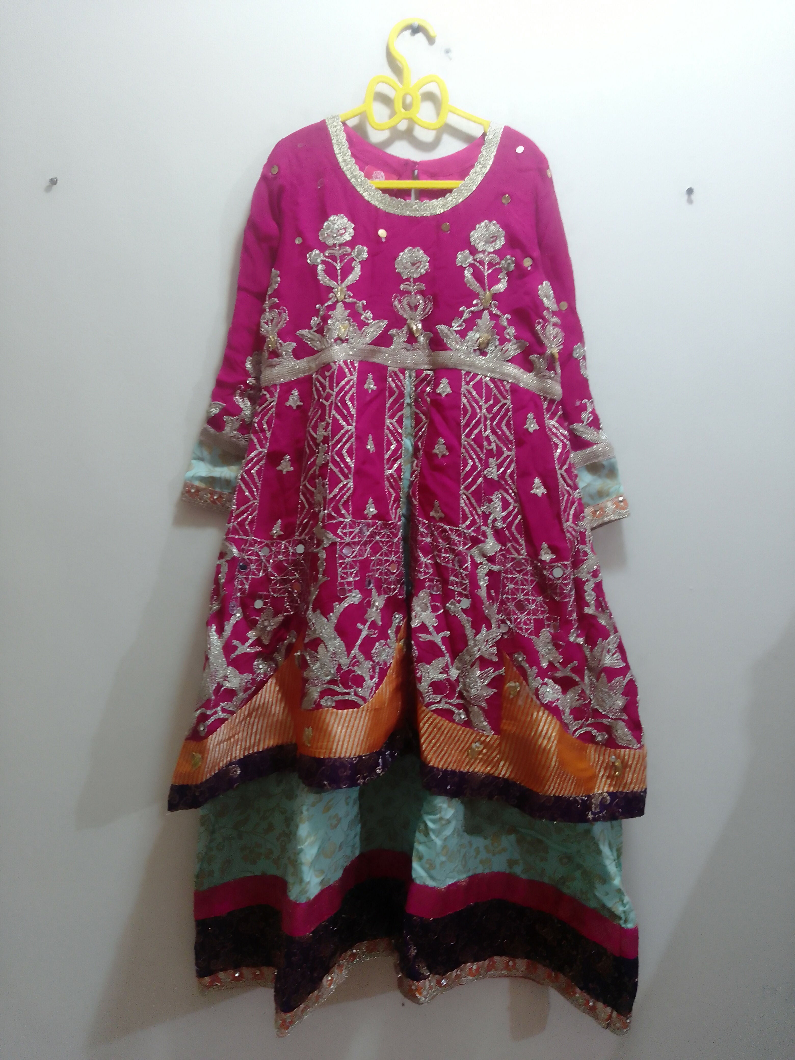 3 PC Double Frok | Girls Shalwar Kameez | Preloved