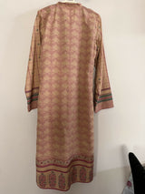 Jacquard Printed Kurta | Women Locally Made Kurta | Biege | XSmall | New