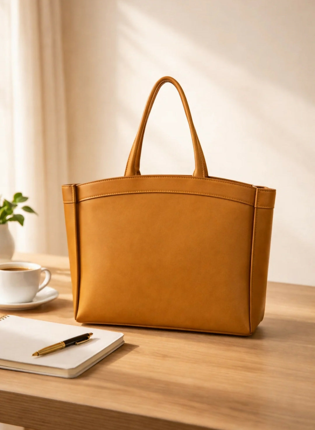 Curved Tote Bag | Women Bags | Large | Brand New