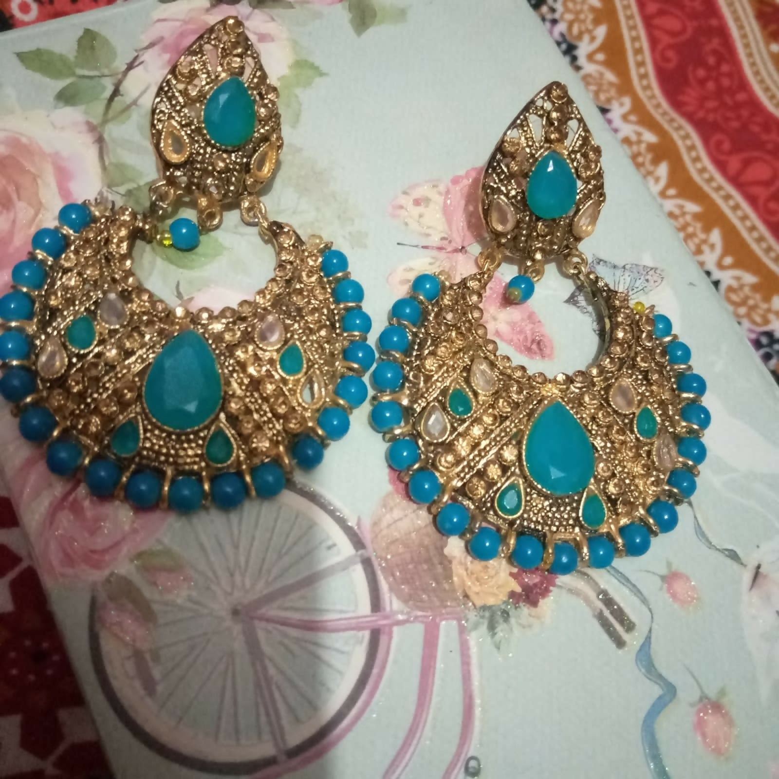 Blue Earrings | Women Jewellery | Medium | New