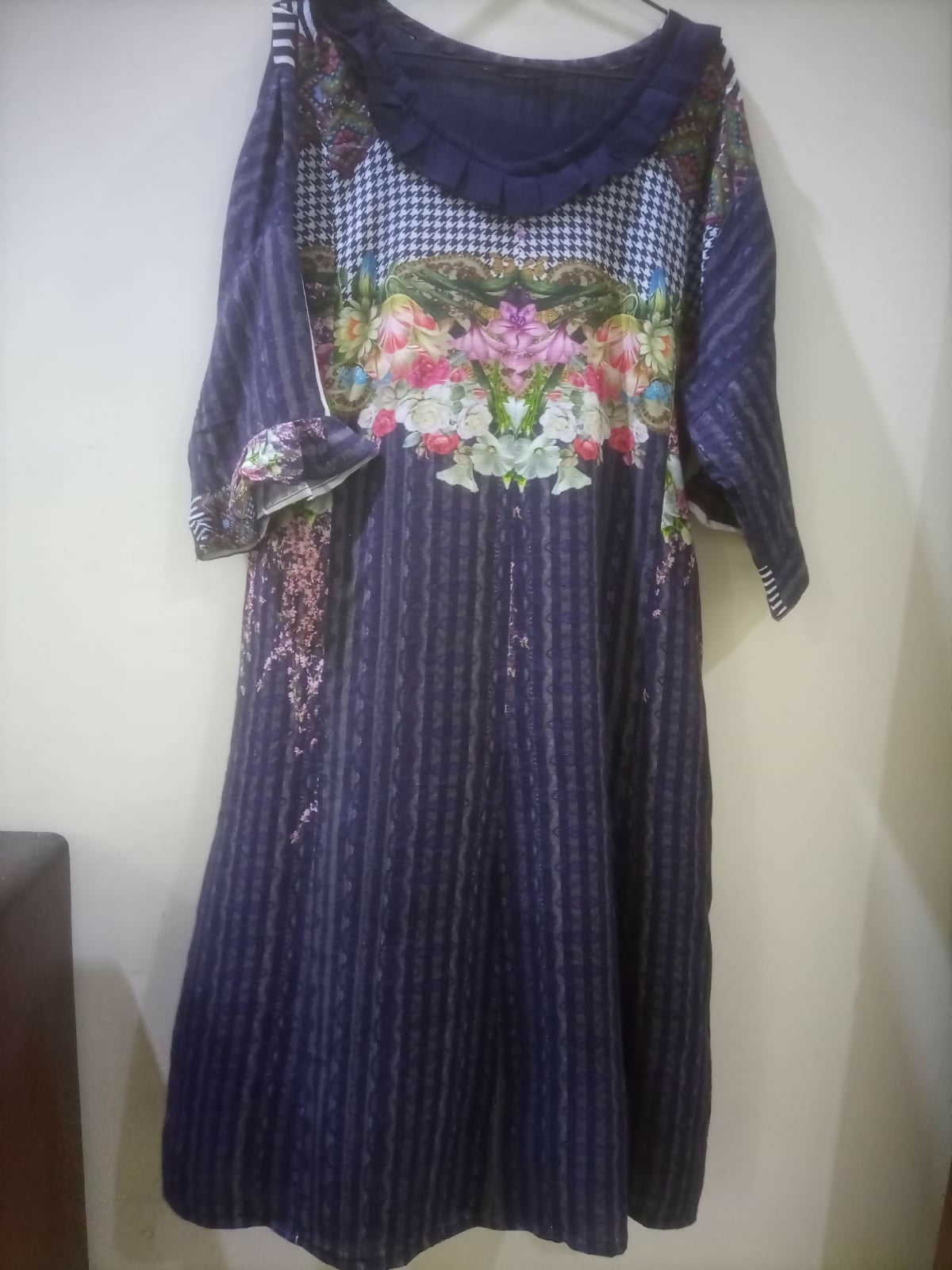 Bonanza Satrangi | Linen Shirt | Women Branded Kurta | Medium | New